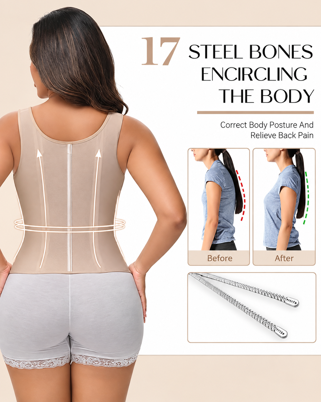 π Waist Trainer with a Built in Bra