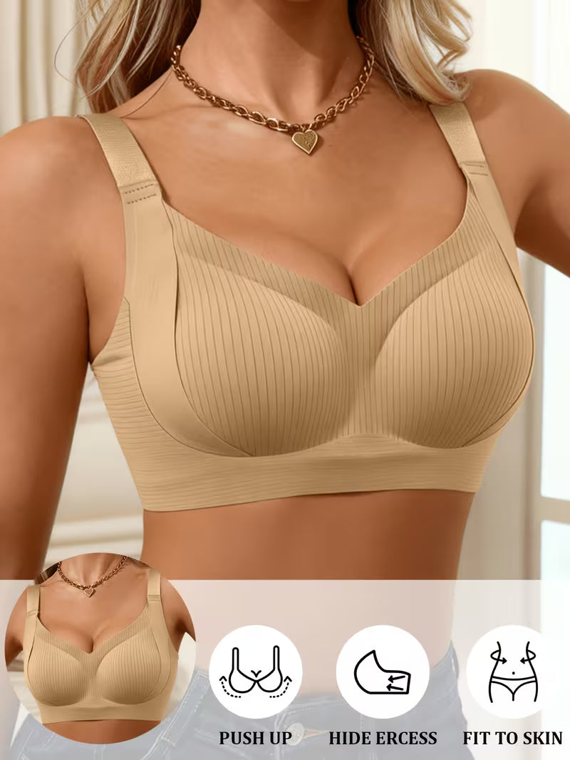 Women'S Wide-strap Push-up Bra