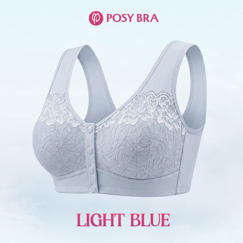 Posy Bra| Front Closure Breathable Cotton Lifting Bra for Seniors