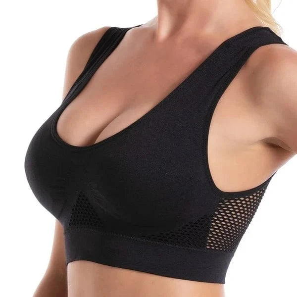 Women's non-padded cotton bra, breathable.