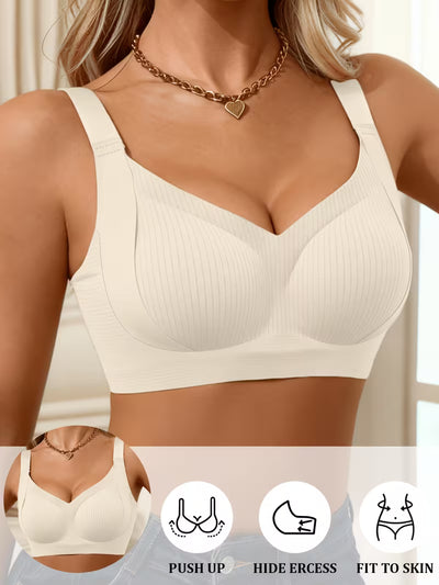 Women'S Wide-strap Push-up Bra