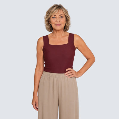 Built-In Bra Tank | Support in the front. Nothing wraps around your back.