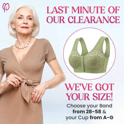 Posy Bra| Front Closure Breathable Cotton Lifting Bra for Seniors