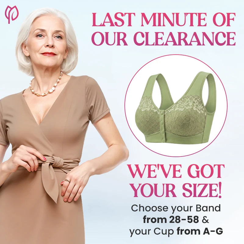 Posy Bra| Front Closure Breathable Cotton Lifting Bra for Seniors