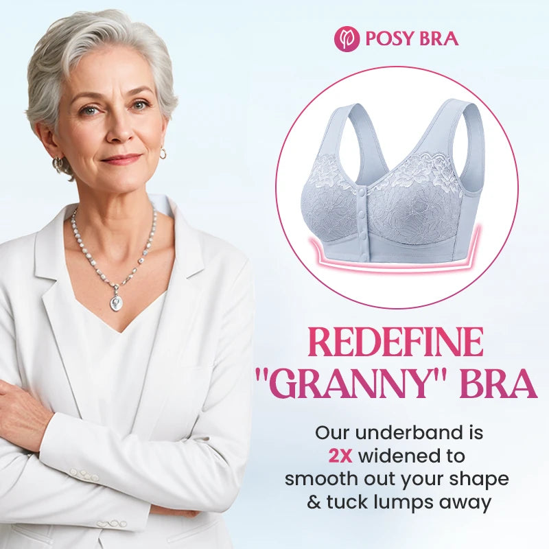 Posy Bra| Front Closure Breathable Cotton Lifting Bra for Seniors