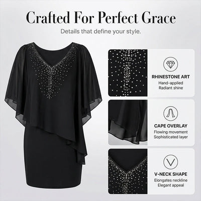 Women Elegant V Neck Evening Dress