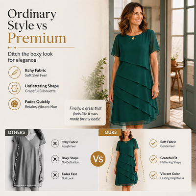 Elegant Comfort Ruffle Dress
