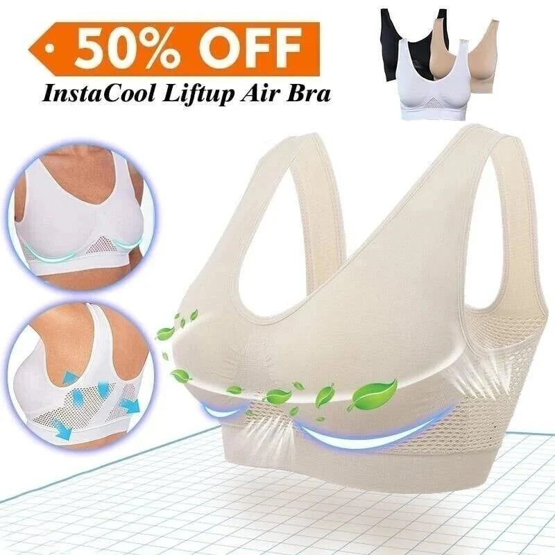 Women's non-padded cotton bra, breathable.