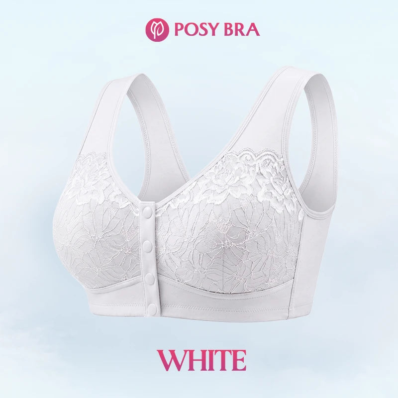 Posy Bra| Front Closure Breathable Cotton Lifting Bra for Seniors