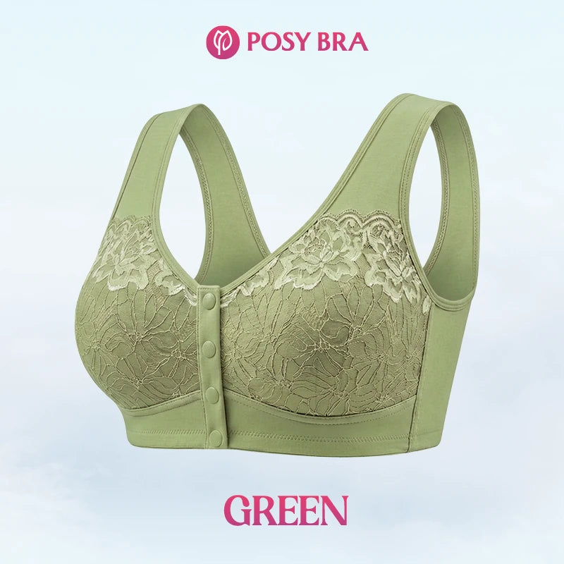 Posy Bra| Front Closure Breathable Cotton Lifting Bra for Seniors