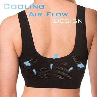 Women's non-padded cotton bra, breathable.