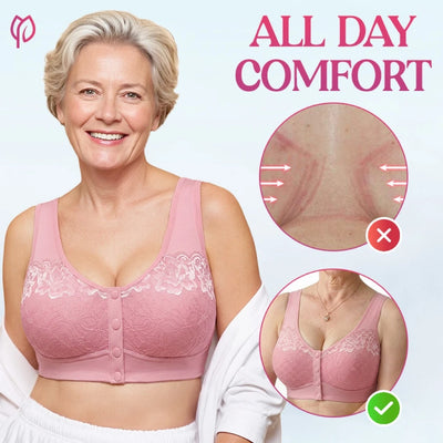 Posy Bra| Front Closure Breathable Cotton Lifting Bra for Seniors