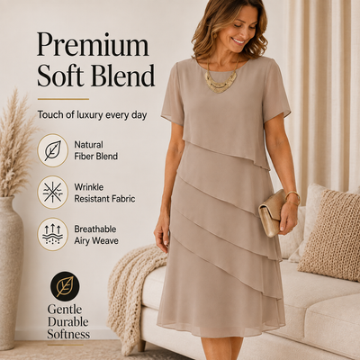 Elegant Comfort Ruffle Dress