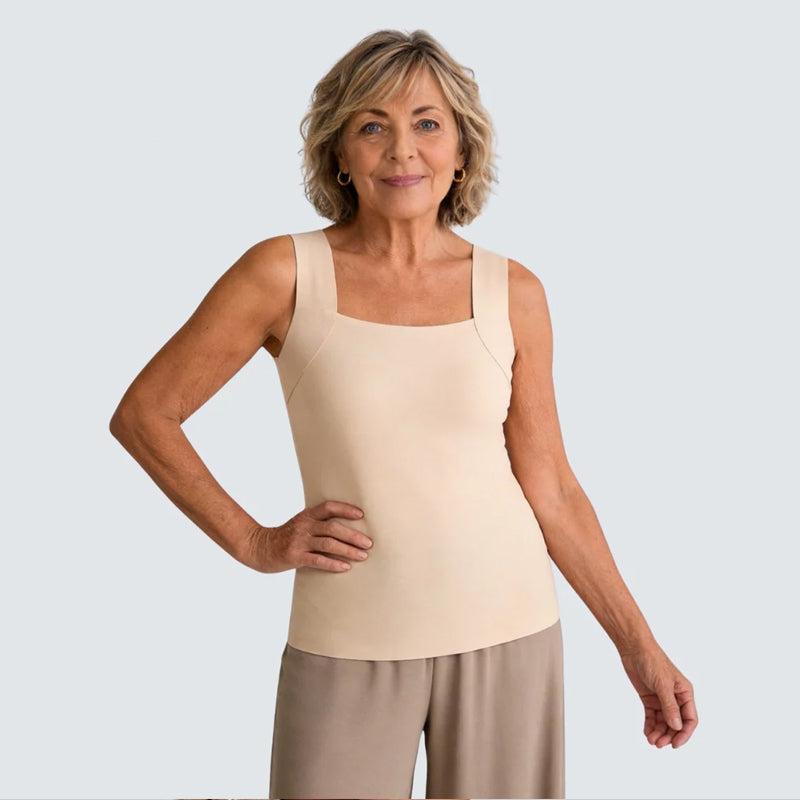 Built-In Bra Tank | Support in the front. Nothing wraps around your back.