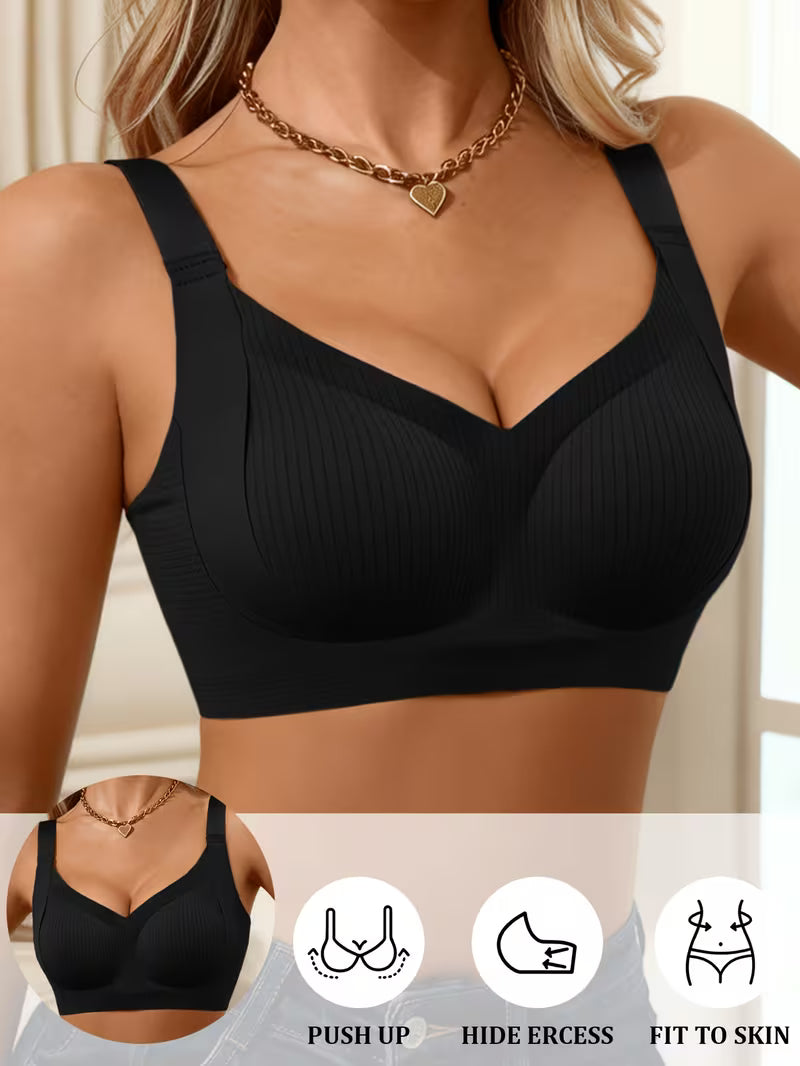Women'S Wide-strap Push-up Bra