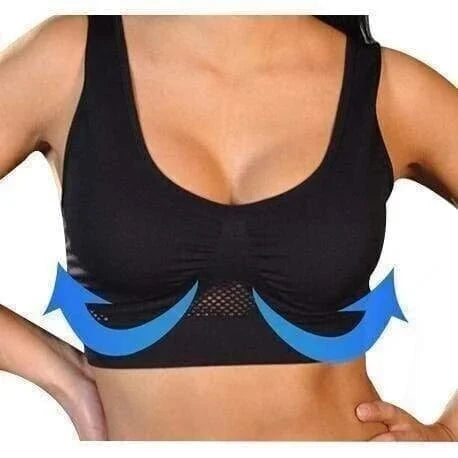 Women's non-padded cotton bra, breathable.