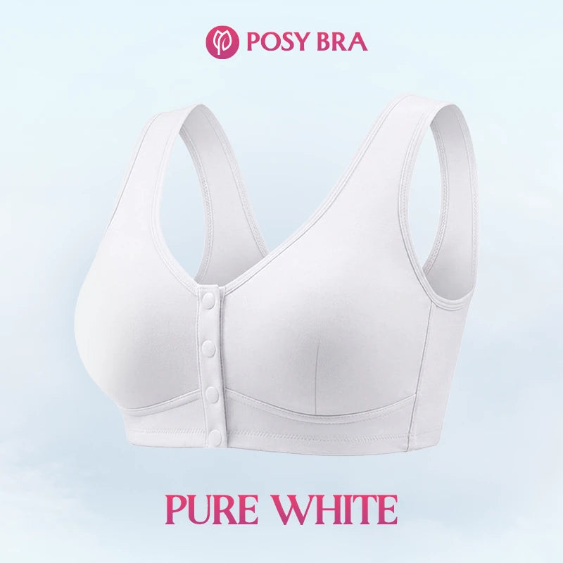 Posy Bra| Front Closure Breathable Cotton Lifting Bra for Seniors
