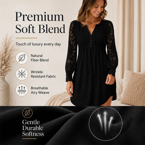 Women's Lace Long Sleeve Dress
