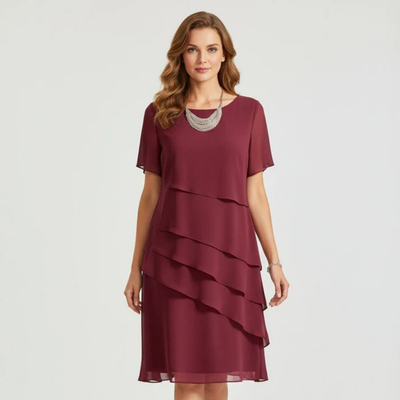 Elegant Comfort Ruffle Dress