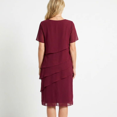 Elegant Comfort Ruffle Dress